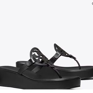 Tory Burch Black Leather Sandals